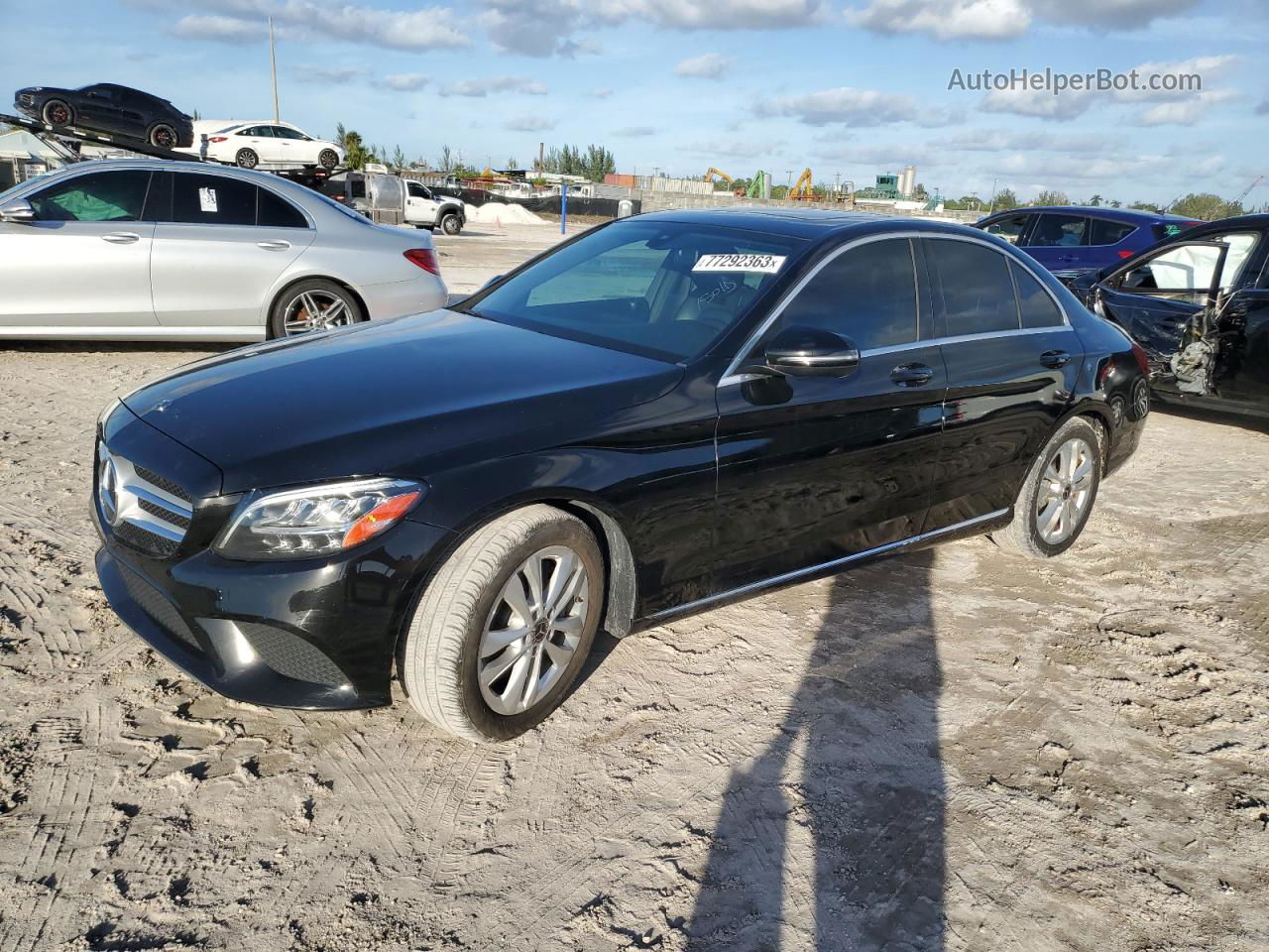 2019 Mercedes-benz C 300 Black vin: 55SWF8DB7KU317280