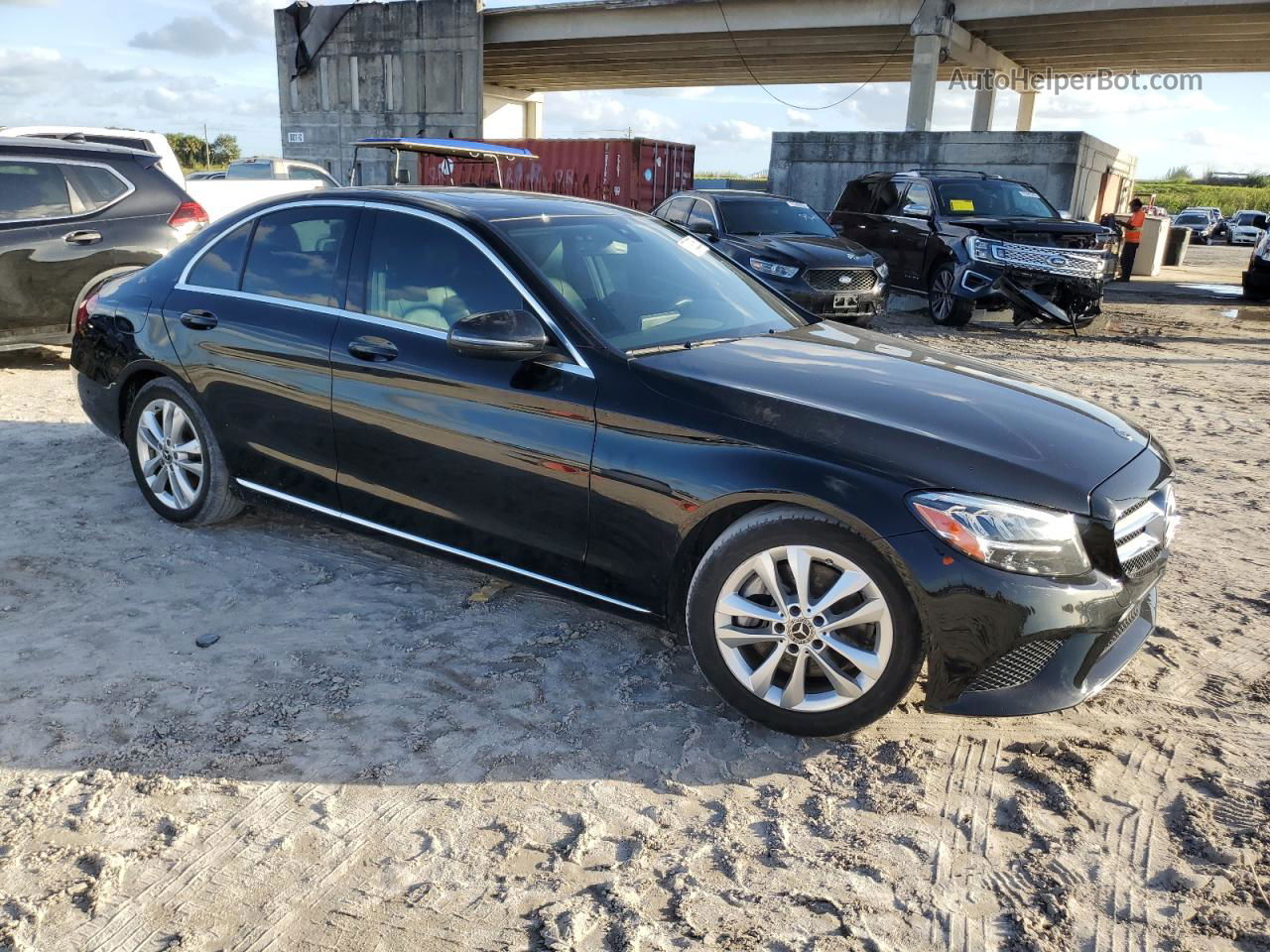 2019 Mercedes-benz C 300 Black vin: 55SWF8DB7KU317280