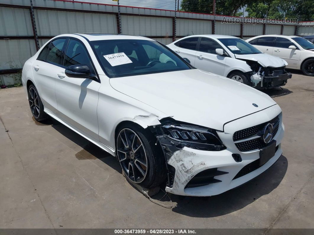 2019 Mercedes-benz C 300 Белый vin: 55SWF8DB8KU284354