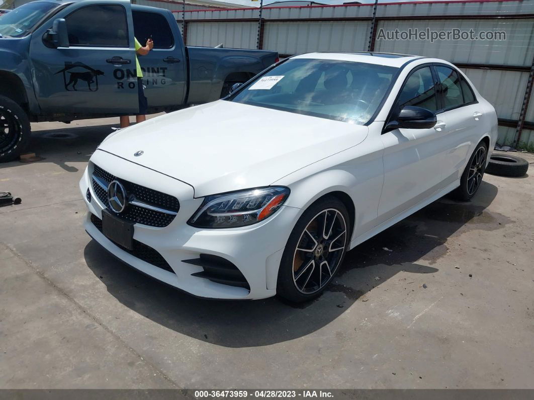 2019 Mercedes-benz C 300 White vin: 55SWF8DB8KU284354