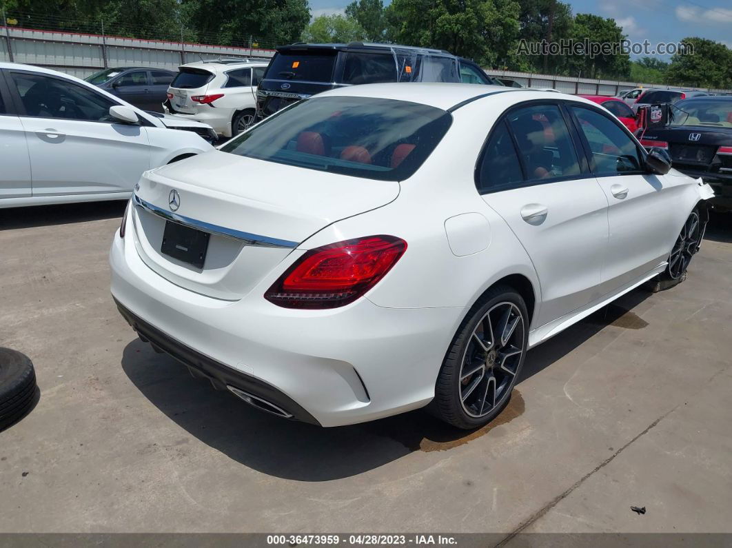 2019 Mercedes-benz C 300 Белый vin: 55SWF8DB8KU284354