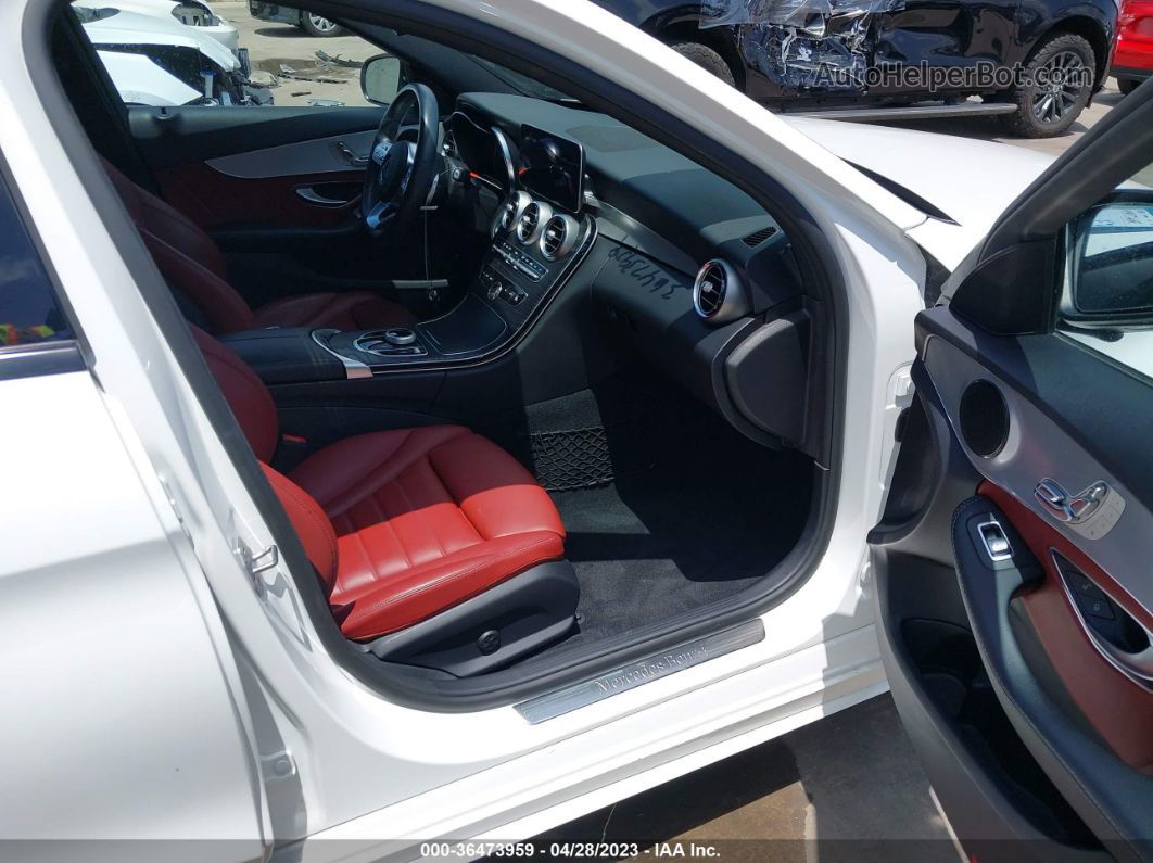 2019 Mercedes-benz C 300 White vin: 55SWF8DB8KU284354