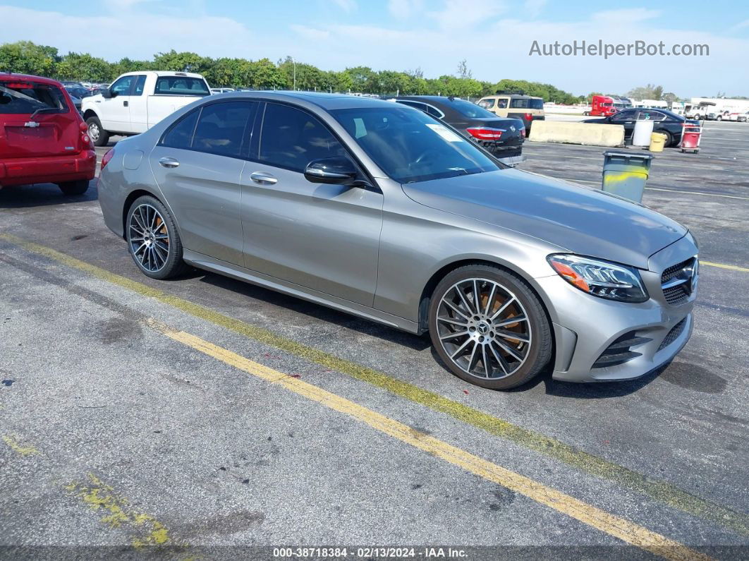 2019 Mercedes-benz C 300   Silver vin: 55SWF8DB8KU292941