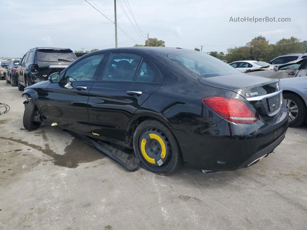 2019 Mercedes-benz C 300 Black vin: 55SWF8DB8KU294253