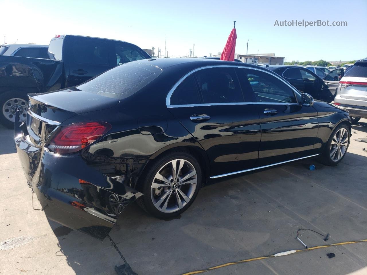 2019 Mercedes-benz C 300 Черный vin: 55SWF8DB8KU294981