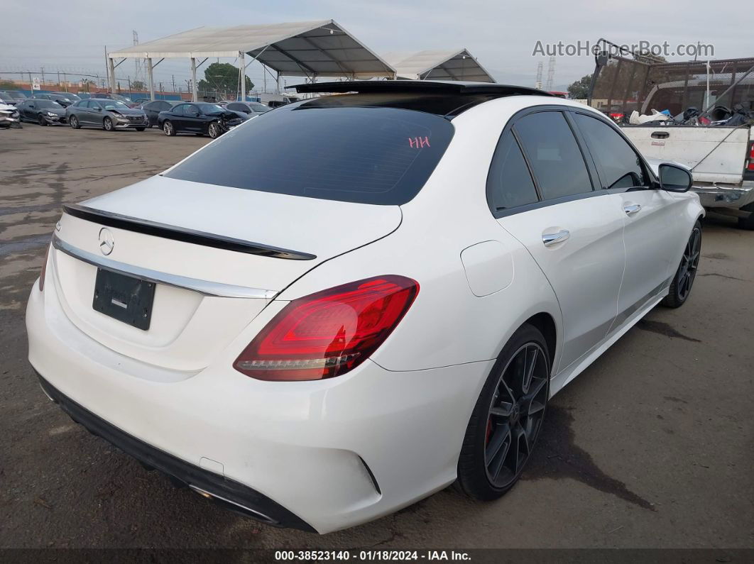 2019 Mercedes-benz C 300   White vin: 55SWF8DB8KU295581