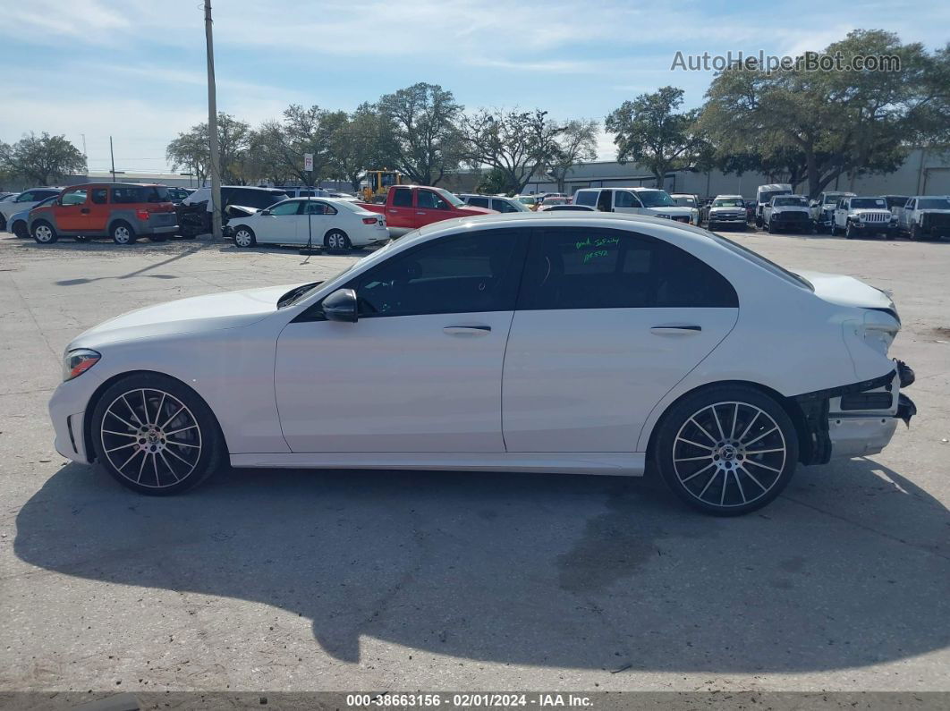 2019 Mercedes-benz C 300   White vin: 55SWF8DB8KU296410