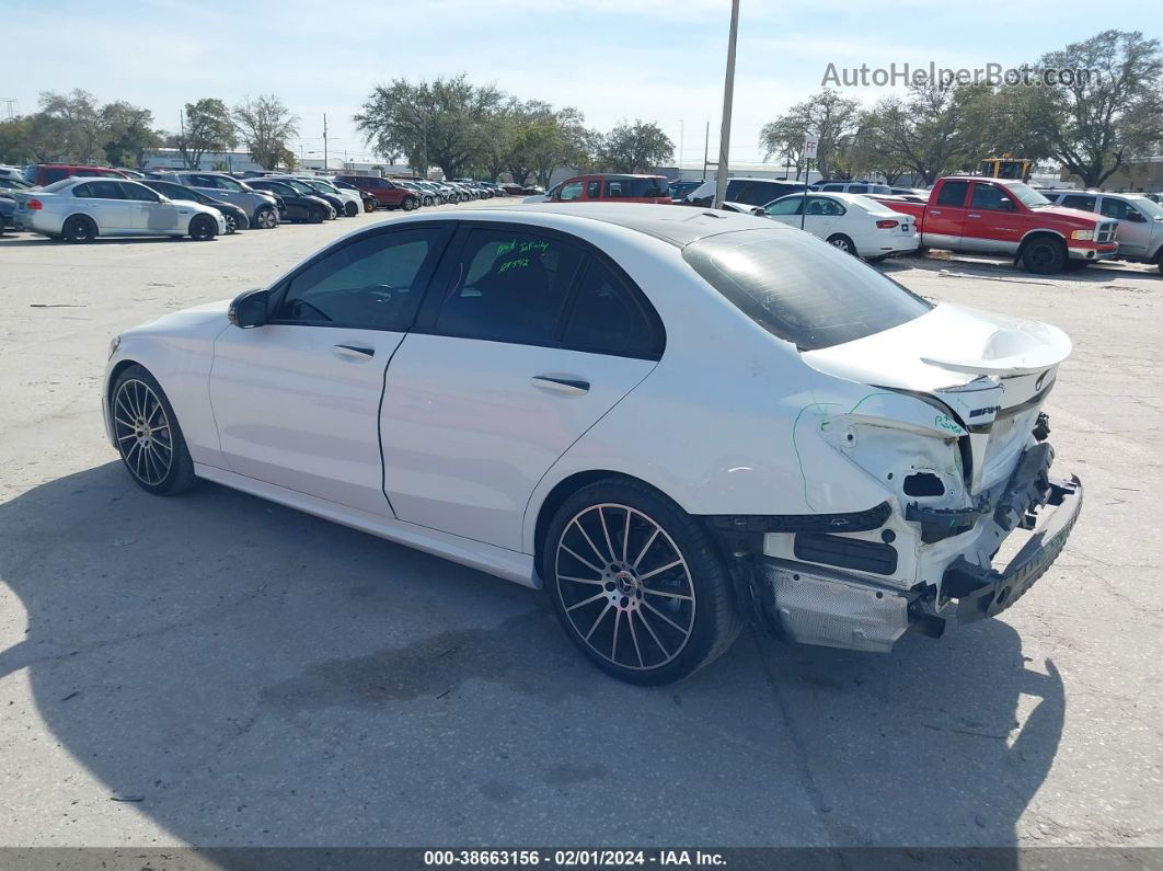 2019 Mercedes-benz C 300   White vin: 55SWF8DB8KU296410