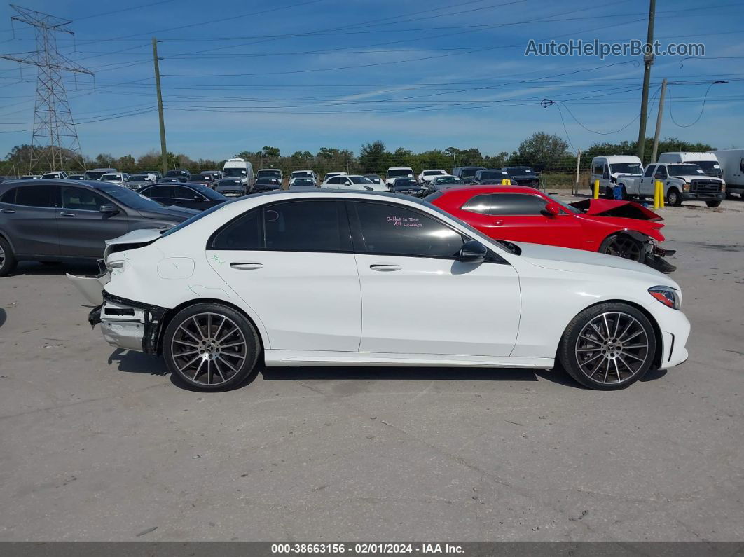 2019 Mercedes-benz C 300   White vin: 55SWF8DB8KU296410