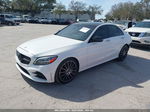 2019 Mercedes-benz C 300   White vin: 55SWF8DB8KU296410