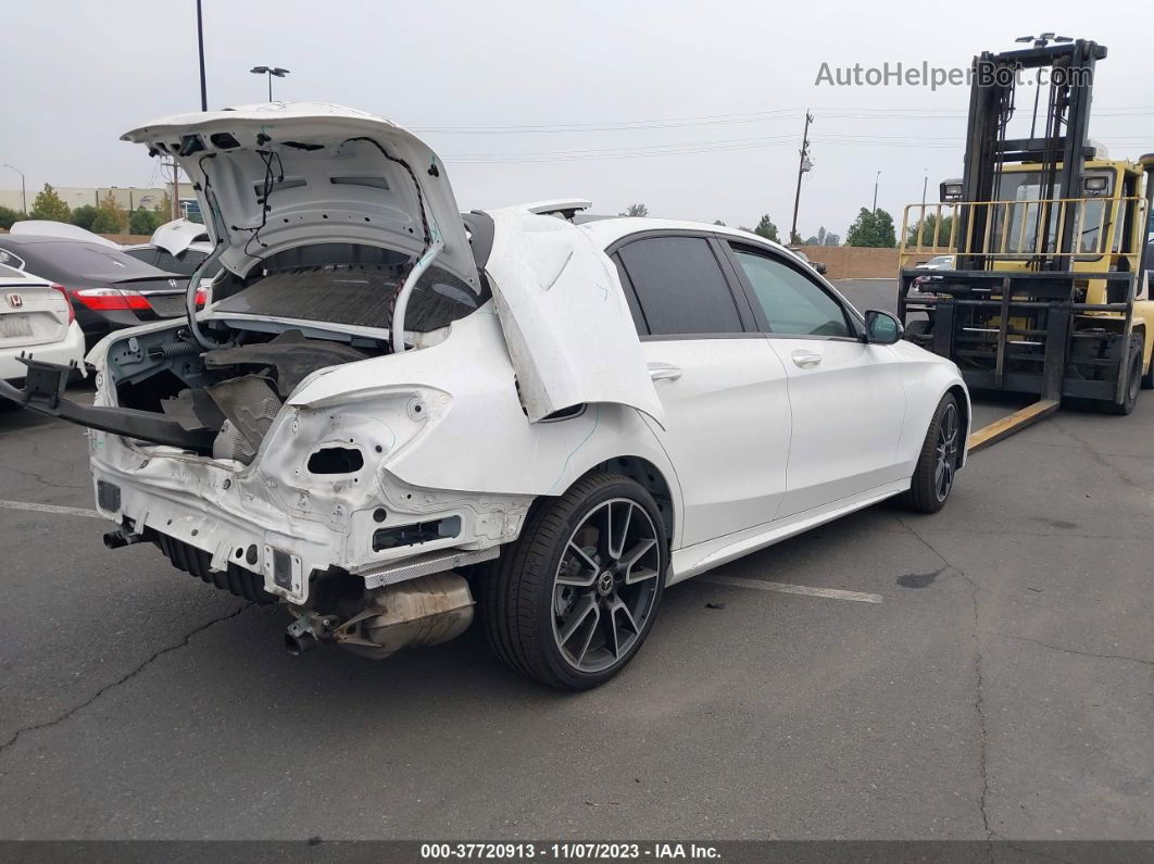 2019 Mercedes-benz C-class C 300 White vin: 55SWF8DB8KU305025