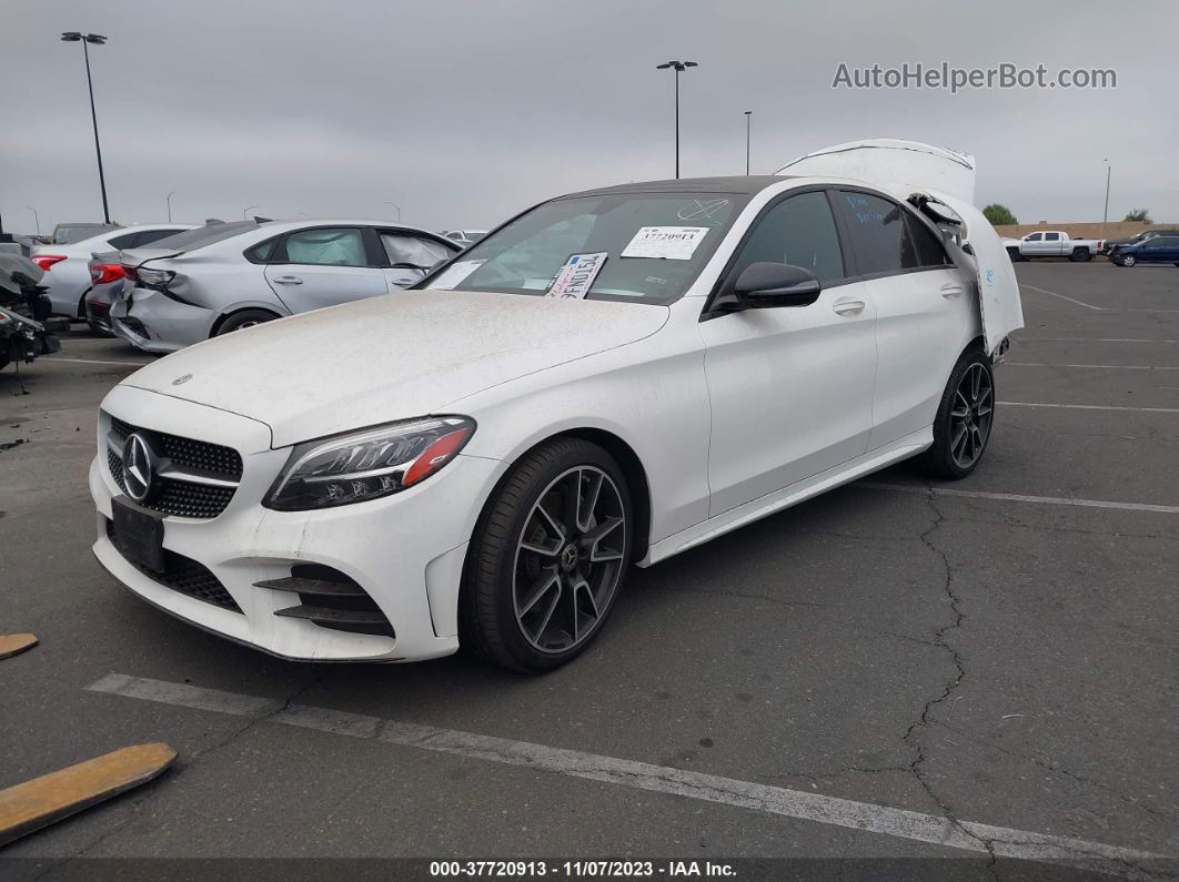 2019 Mercedes-benz C-class C 300 White vin: 55SWF8DB8KU305025