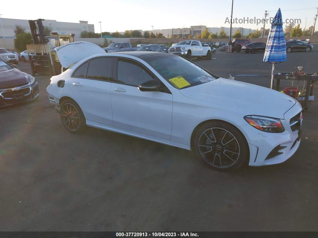 2019 Mercedes-benz C-class C 300 White vin: 55SWF8DB8KU305025