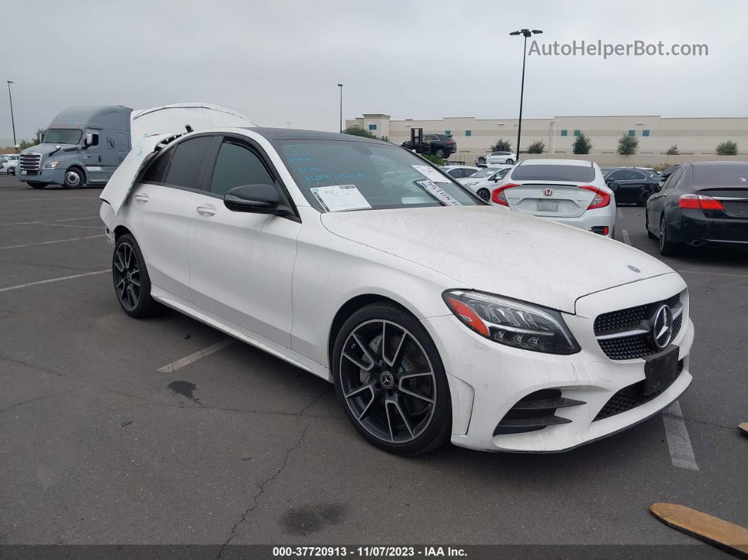 2019 Mercedes-benz C-class C 300 White vin: 55SWF8DB8KU305025