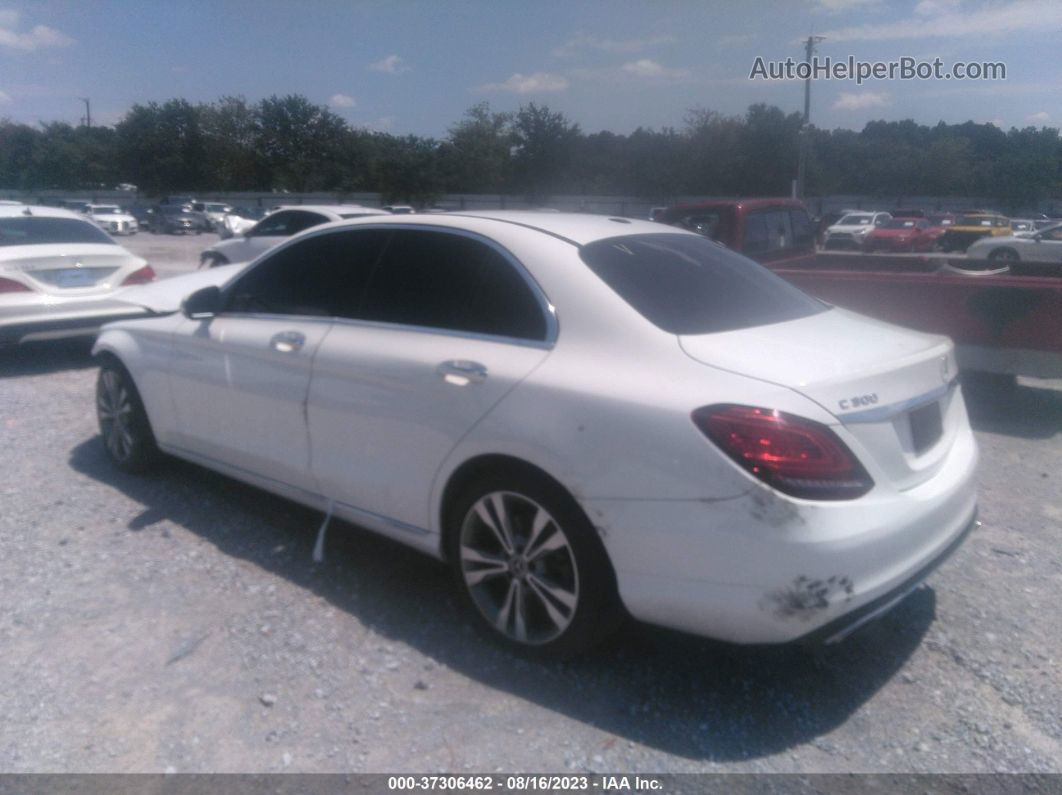 2019 Mercedes-benz C-class C 300 White vin: 55SWF8DB8KU306255