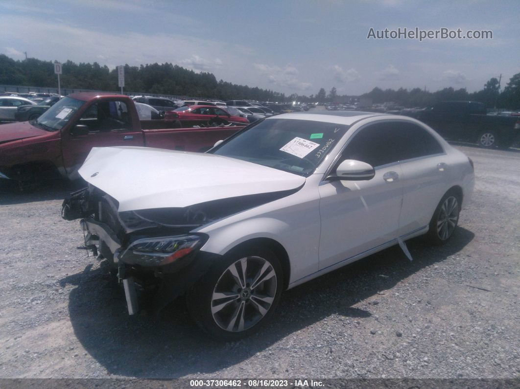 2019 Mercedes-benz C-class C 300 White vin: 55SWF8DB8KU306255