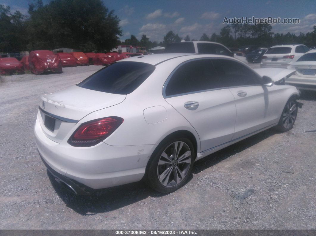 2019 Mercedes-benz C-class C 300 White vin: 55SWF8DB8KU306255