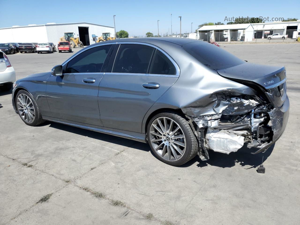 2019 Mercedes-benz C 300 Gray vin: 55SWF8DB8KU315585