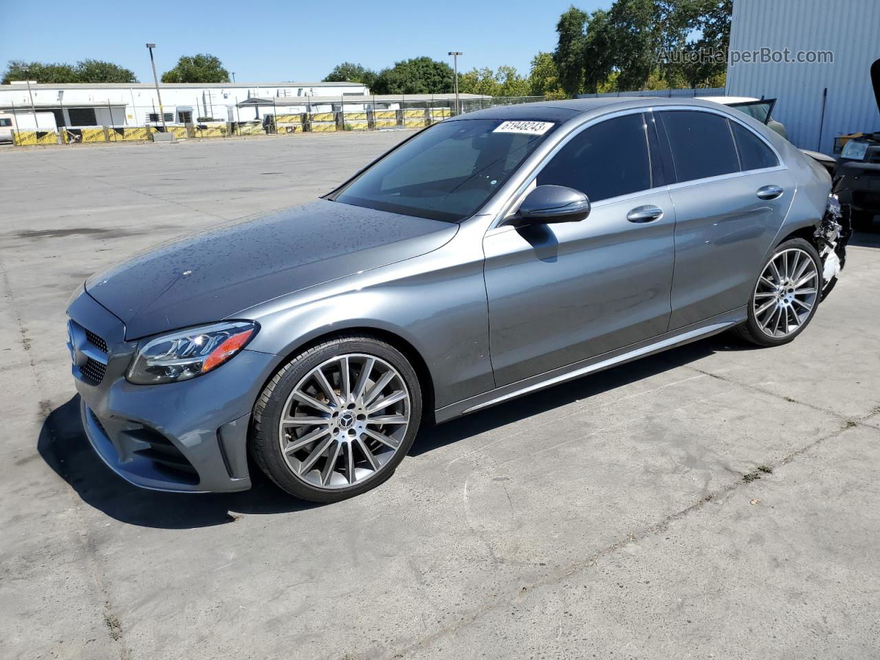 2019 Mercedes-benz C 300 Gray vin: 55SWF8DB8KU315585