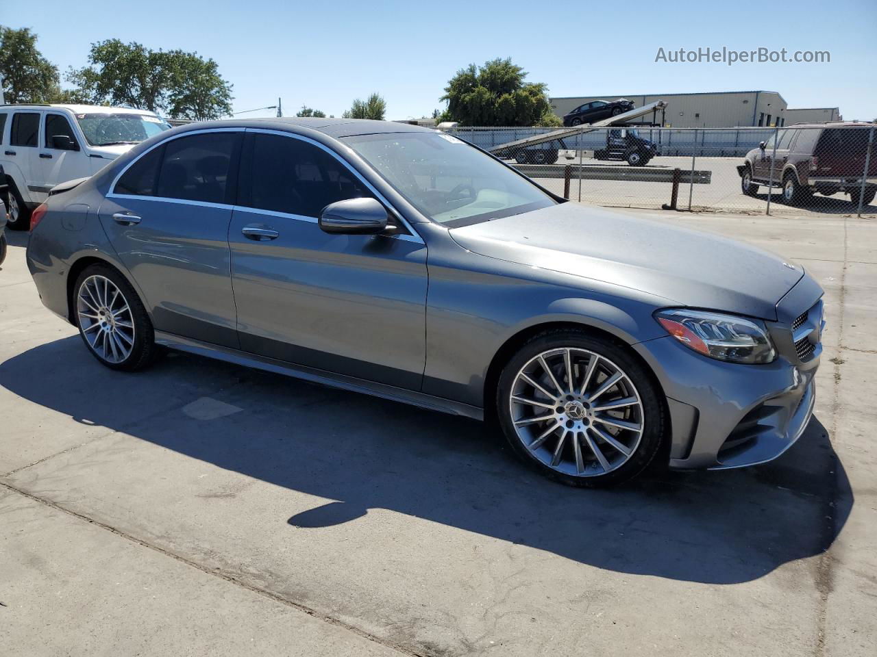 2019 Mercedes-benz C 300 Gray vin: 55SWF8DB8KU315585