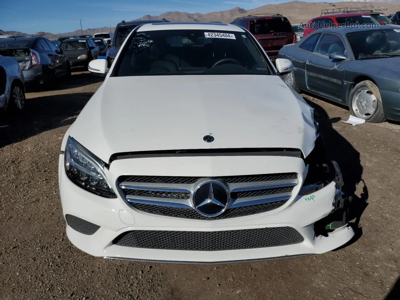 2019 Mercedes-benz C 300 White vin: 55SWF8DB8KU315599