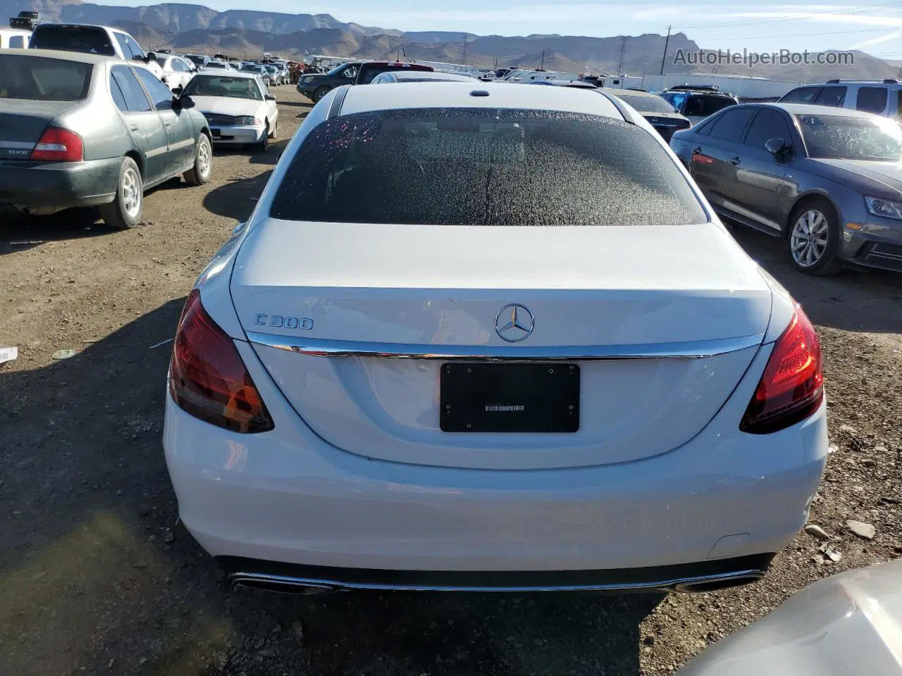 2019 Mercedes-benz C 300 White vin: 55SWF8DB8KU315599