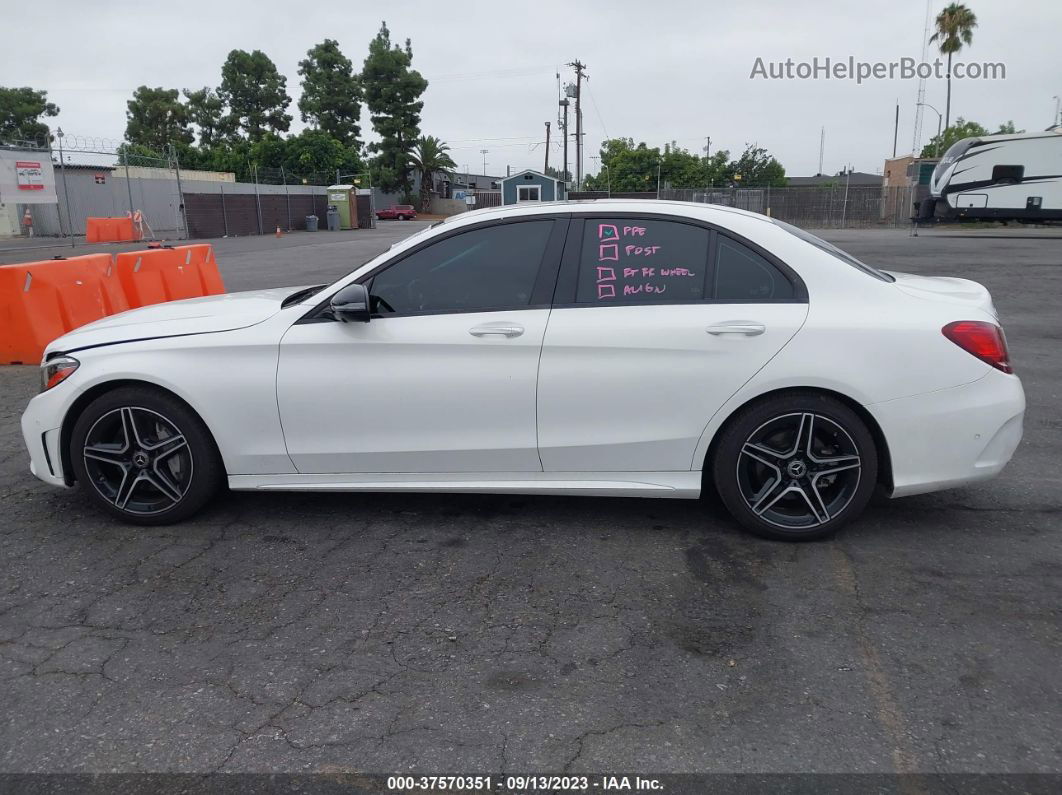 2019 Mercedes-benz C-class C 300 White vin: 55SWF8DB8KU316221