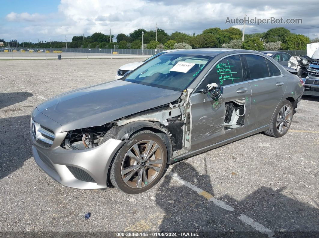 2019 Mercedes-benz C 300   Silver vin: 55SWF8DB8KU322004