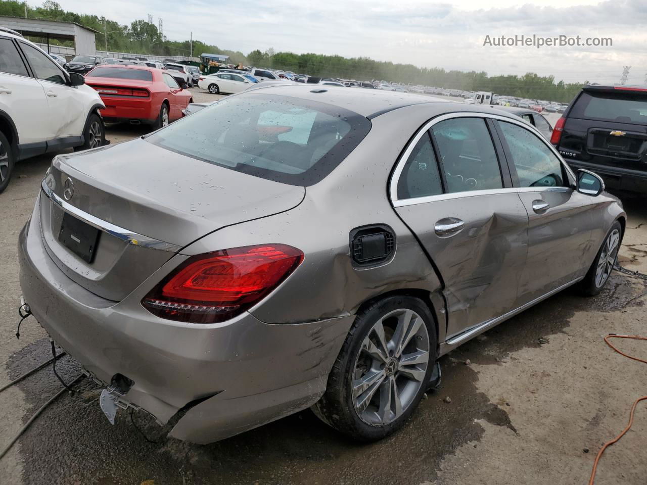 2019 Mercedes-benz C 300 Silver vin: 55SWF8DB8KU322553