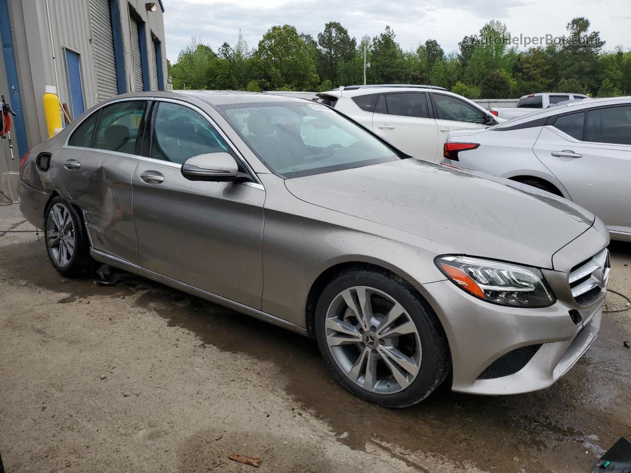 2019 Mercedes-benz C 300 Silver vin: 55SWF8DB8KU322553