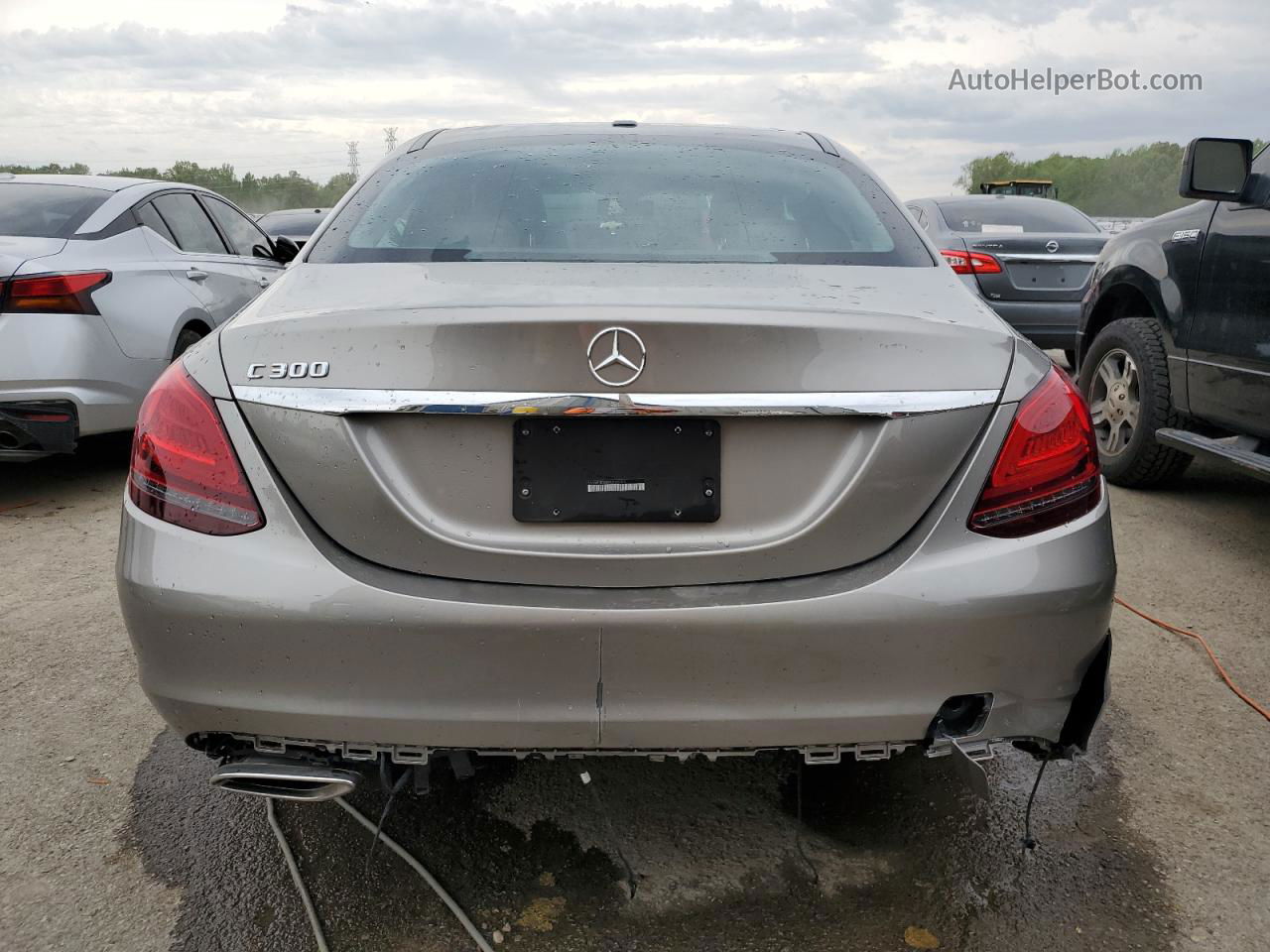 2019 Mercedes-benz C 300 Silver vin: 55SWF8DB8KU322553