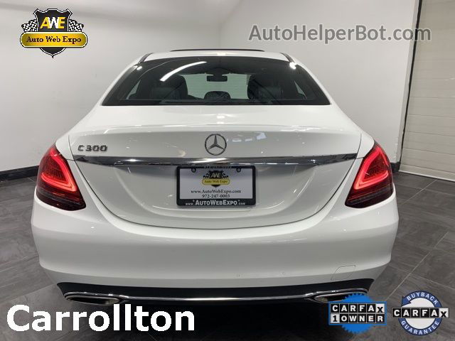 2019 Mercedes-benz C-class C 300 White vin: 55SWF8DB9KU287795