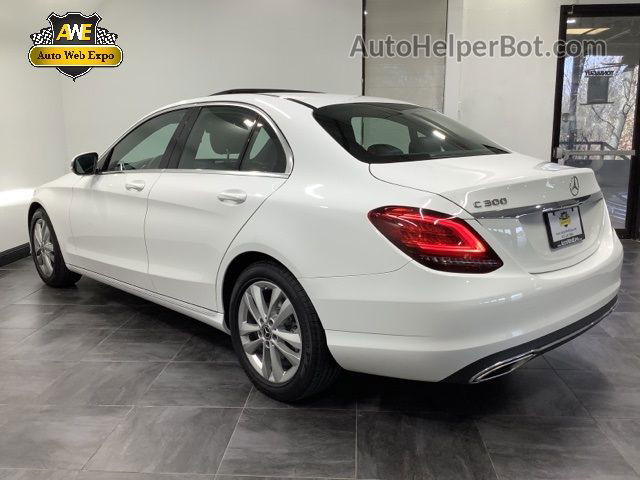 2019 Mercedes-benz C-class C 300 White vin: 55SWF8DB9KU287795