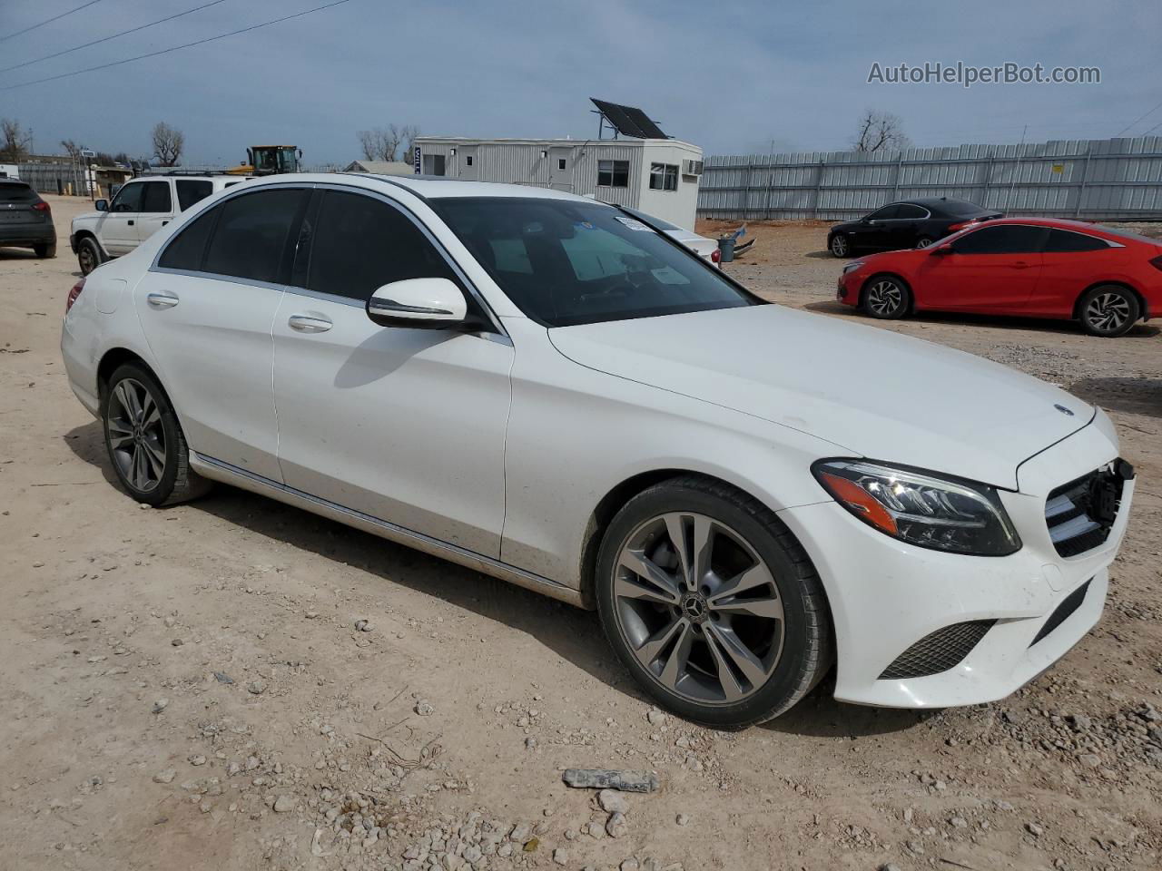 2019 Mercedes-benz C 300 White vin: 55SWF8DB9KU289174