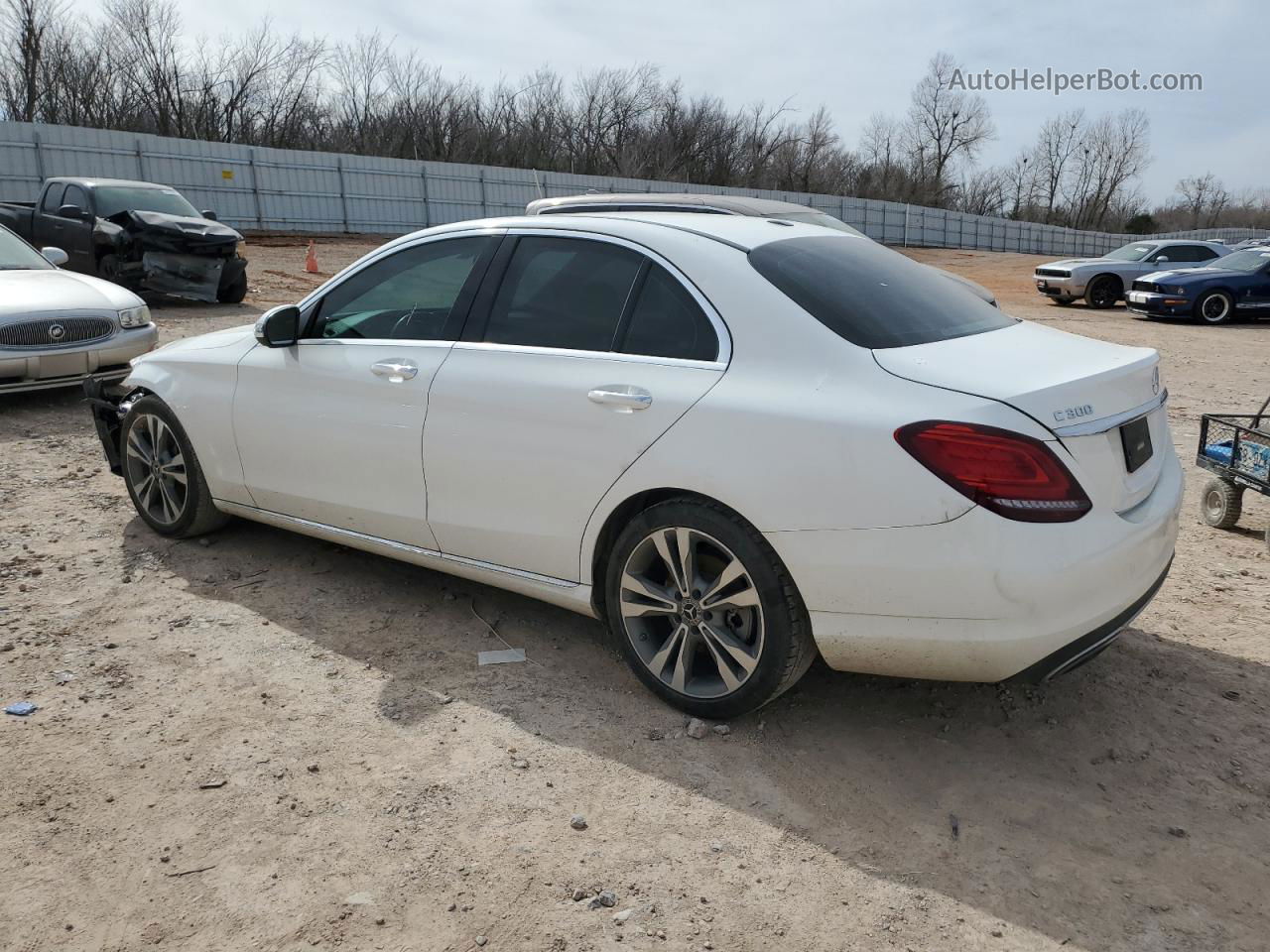 2019 Mercedes-benz C 300 Белый vin: 55SWF8DB9KU289174