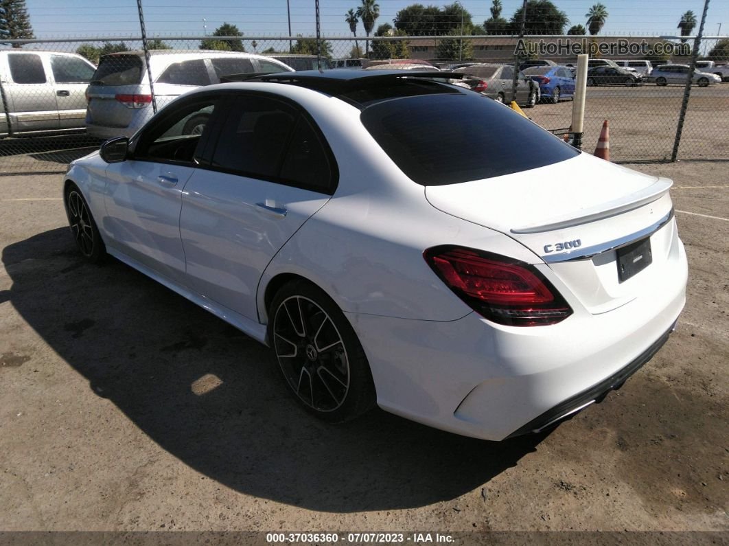 2019 Mercedes-benz C-class C 300 Белый vin: 55SWF8DB9KU293595