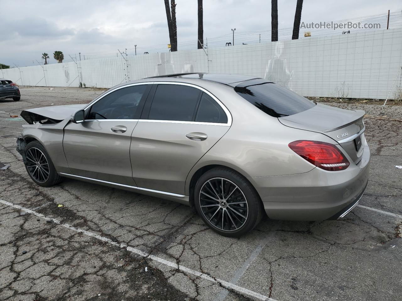 2019 Mercedes-benz C 300 Серый vin: 55SWF8DB9KU302294