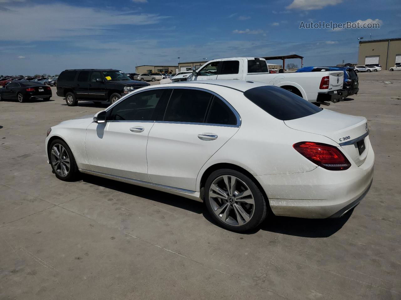 2019 Mercedes-benz C 300 Белый vin: 55SWF8DB9KU308175