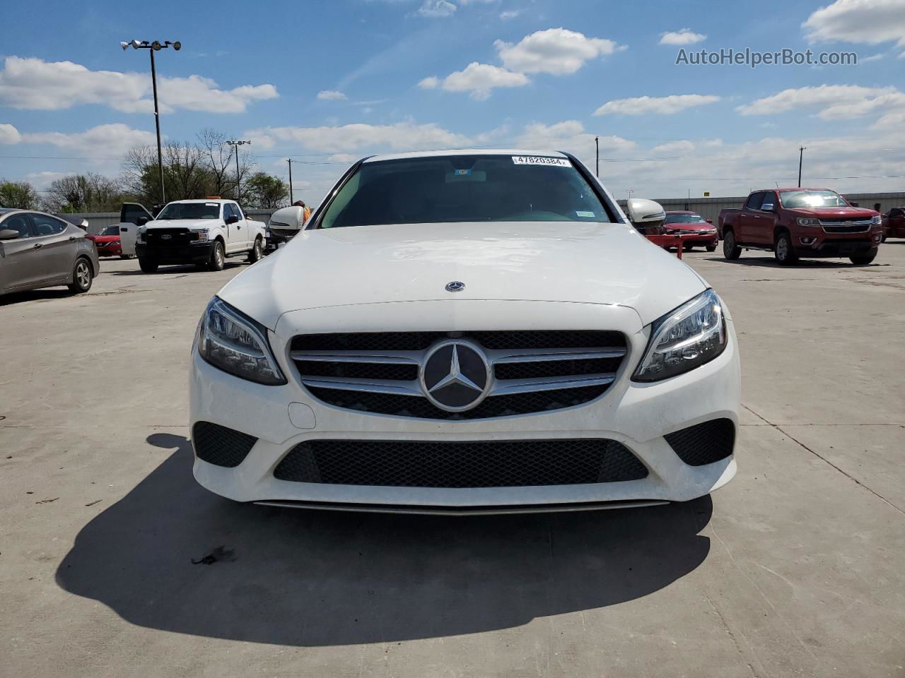 2019 Mercedes-benz C 300 White vin: 55SWF8DB9KU308175