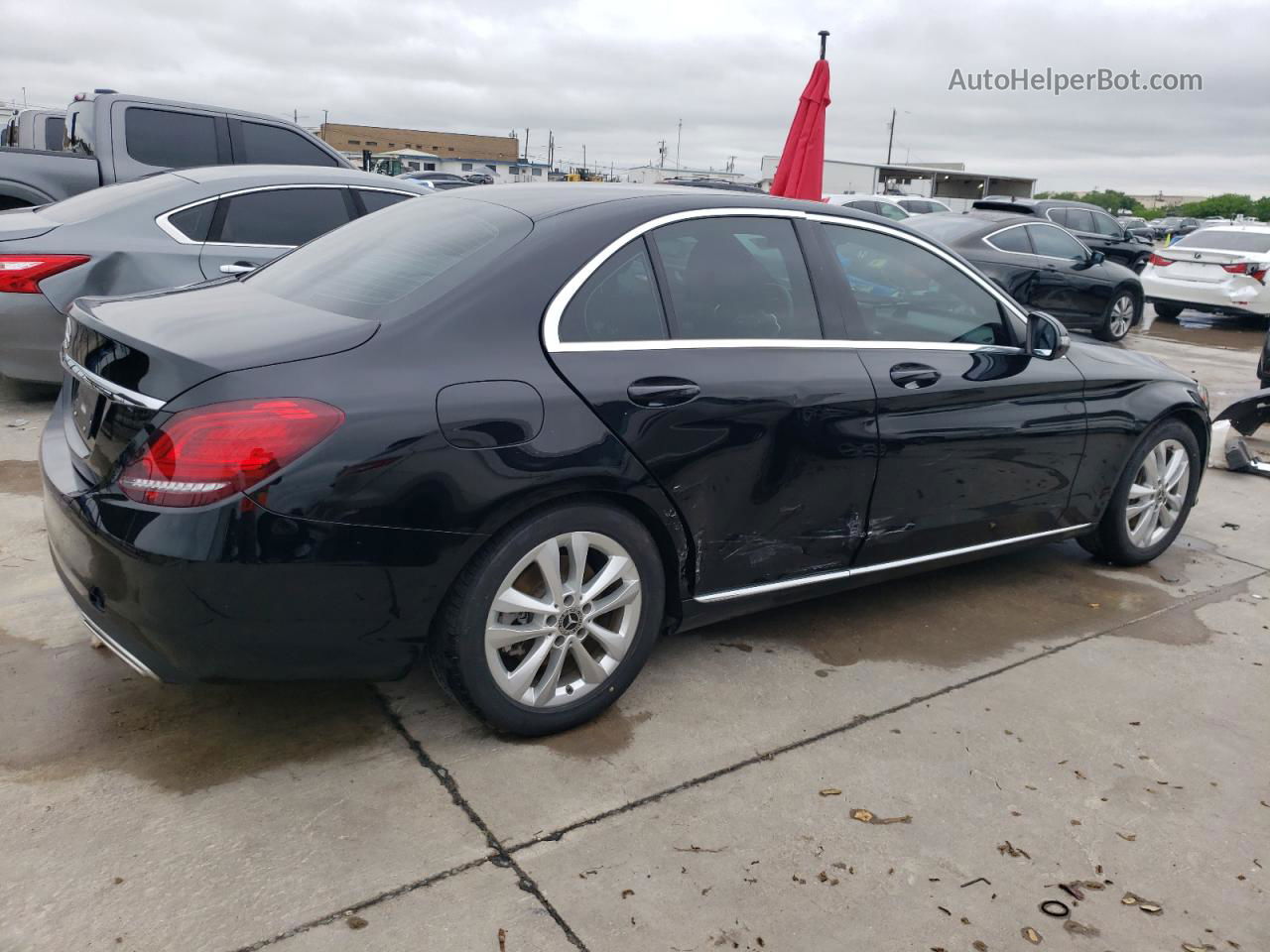 2019 Mercedes-benz C 300 Черный vin: 55SWF8DBXKU296148