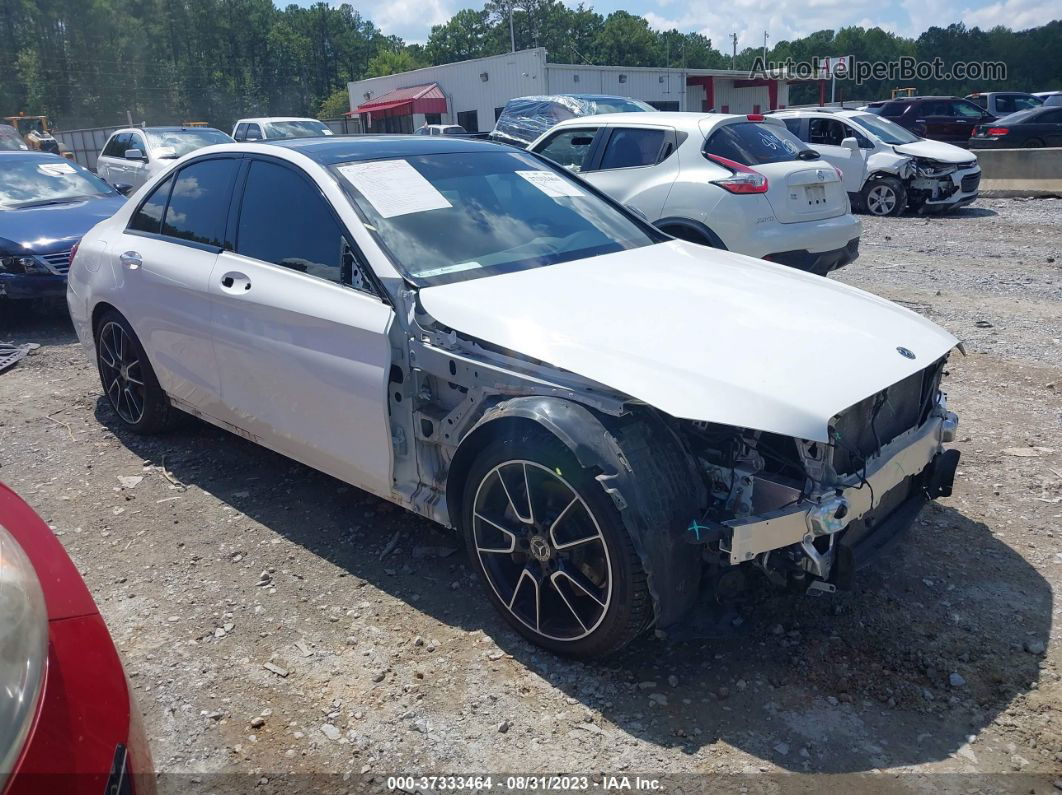 2019 Mercedes-benz C-class C 300 White vin: 55SWF8DBXKU297686