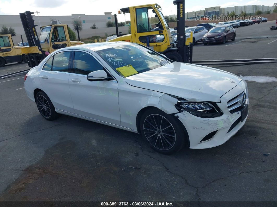 2019 Mercedes-benz C 300 Белый vin: 55SWF8DBXKU303633