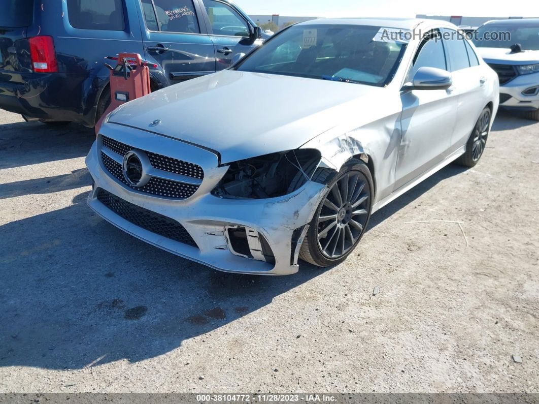 2019 Mercedes-benz C 300 Silver vin: 55SWF8DBXKU308007