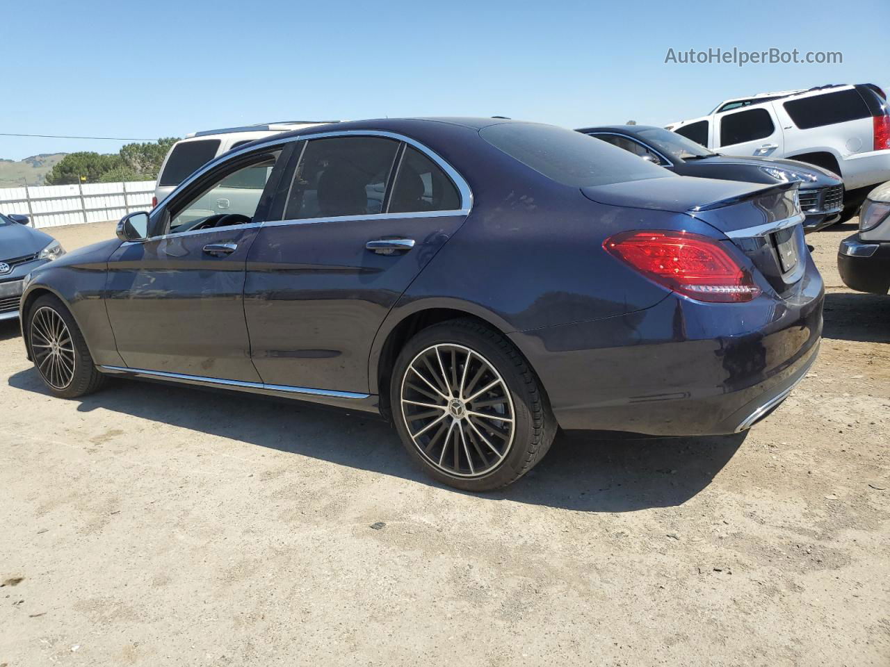 2019 Mercedes-benz C 300 Синий vin: 55SWF8DBXKU314518