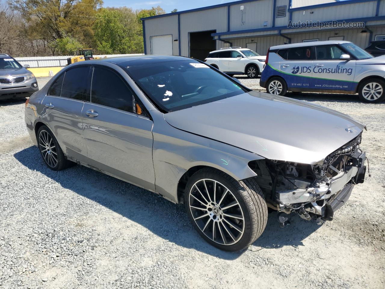 2019 Mercedes-benz C 300 4matic Silver vin: 55SWF8EB0KU282855