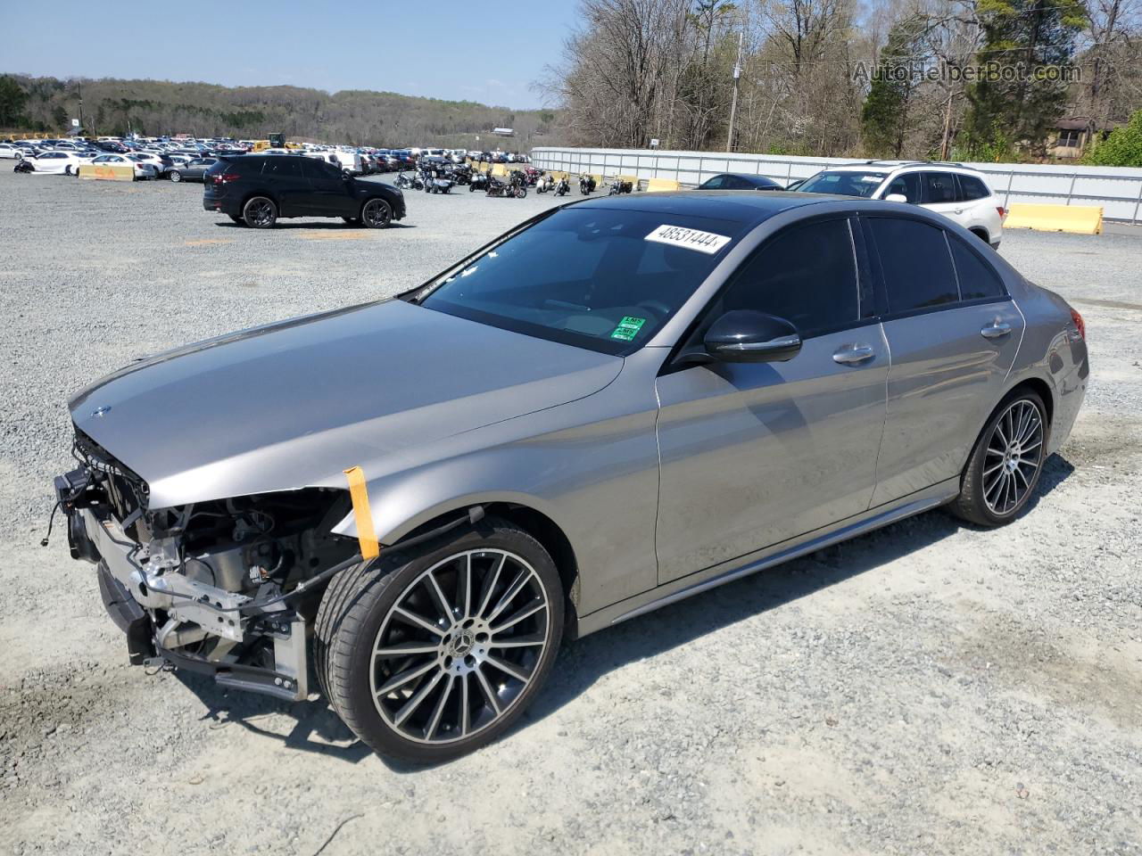 2019 Mercedes-benz C 300 4matic Silver vin: 55SWF8EB0KU282855