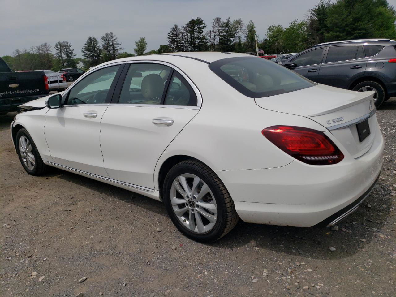 2019 Mercedes-benz C 300 4matic White vin: 55SWF8EB0KU315501