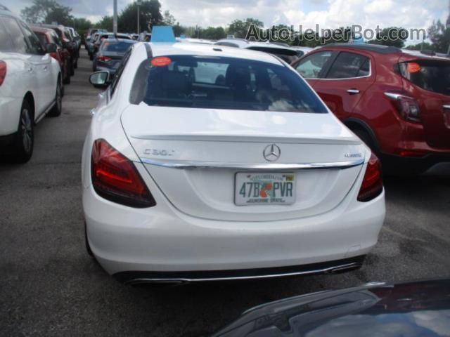 2019 Mercedes-benz C-class C 300 White vin: 55SWF8EB1KU301039