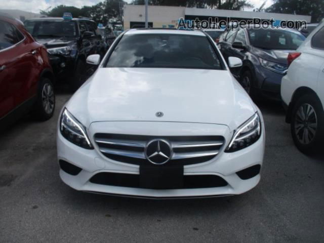 2019 Mercedes-benz C-class C 300 White vin: 55SWF8EB1KU301039