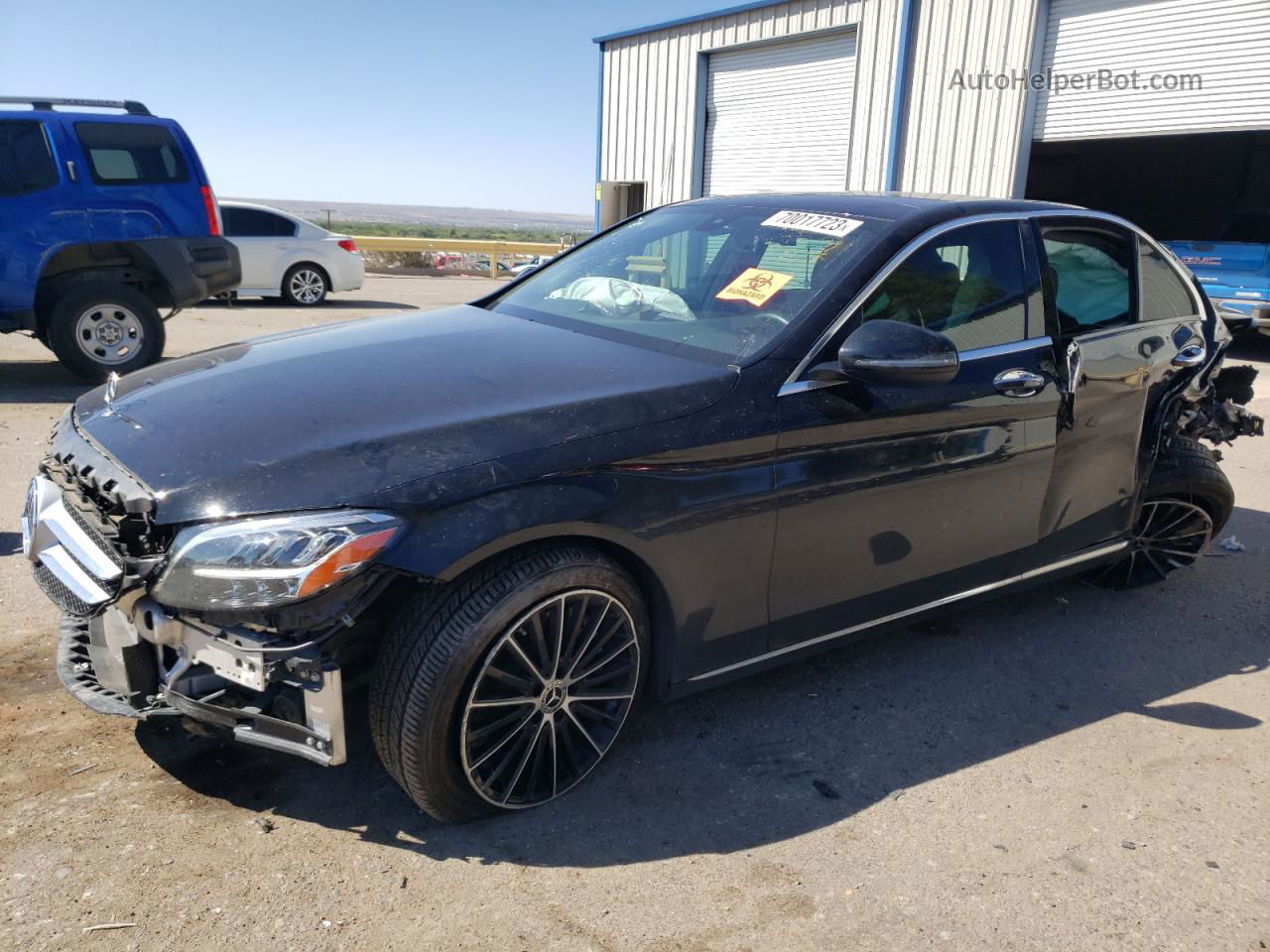 2019 Mercedes-benz C 300 4matic Черный vin: 55SWF8EB1KU303745